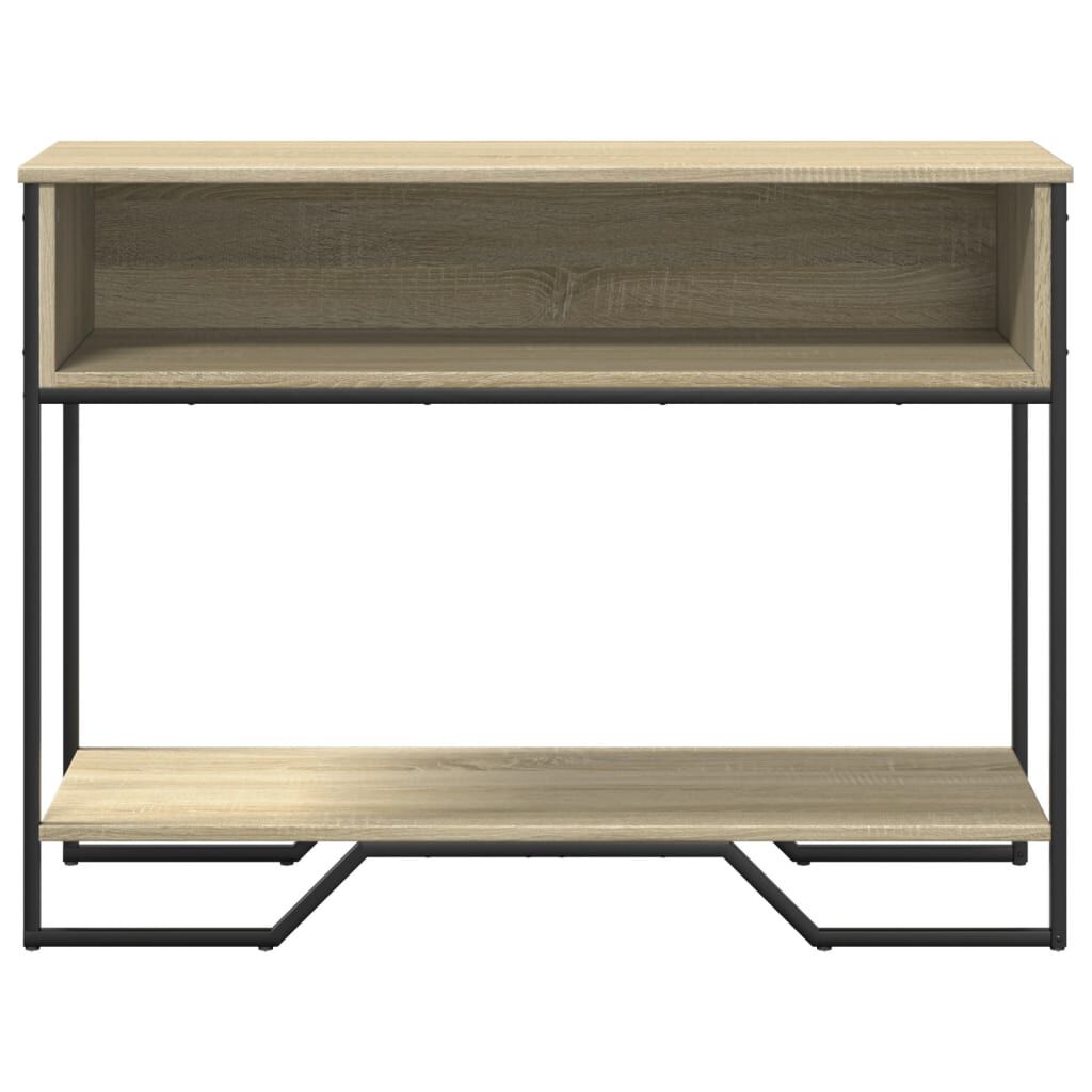 vidaXL Τραπέζι Κονσόλα Sonoma Δρυς 100x35x74,5 εκ. Επεξεργασμένο Ξύλο
