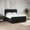 vidaXL &Kappa;&rho;&epsilon;&beta;ά&tau;&iota; Boxspring &mu;&epsilon; &Sigma;&tau;&rho;ώ&mu;&alpha; &Mu;&alpha;ύ&rho;&omicron; 200x200 &epsilon;&kappa;. &Upsilon;&phi;&alpha;&sigma;&mu;ά&tau;&iota;&nu;&omicron;