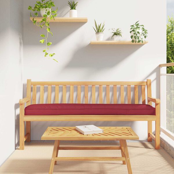 vidaXL Μαξιλάρι Παλέτας για Πάγκο Μπορντό 180x40x8 cm Ύφασμα Oxford