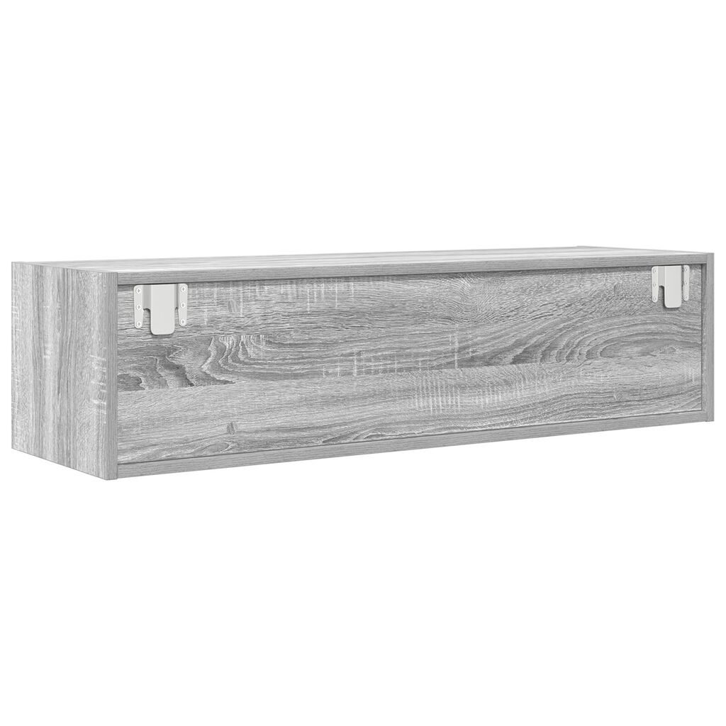 vidaXL Κονσόλα Τηλεόρασης Γκρι Σονομά 100x31x25,5 εκ Επεξεργασμένο Ξύλο