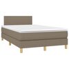 vidaXL &Kappa;&rho;&epsilon;&beta;ά&tau;&iota; Boxspring &mu;&epsilon; &Sigma;&tau;&rho;ώ&mu;&alpha; Taupe 120x200 &epsilon;&kappa;. &Upsilon;&phi;&alpha;&sigma;&mu;ά&tau;&iota;&nu;&omicron;