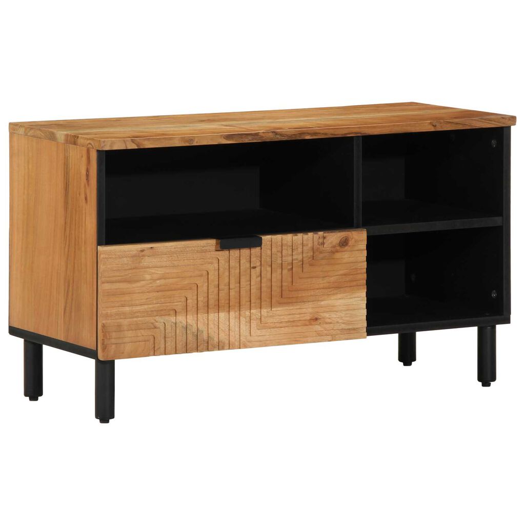 vidaXL Ντουλάπα Τηλεόρασης Καφέ 80 x 33.5 x 46 εκ. Μασίφ ξύλο ακακίας