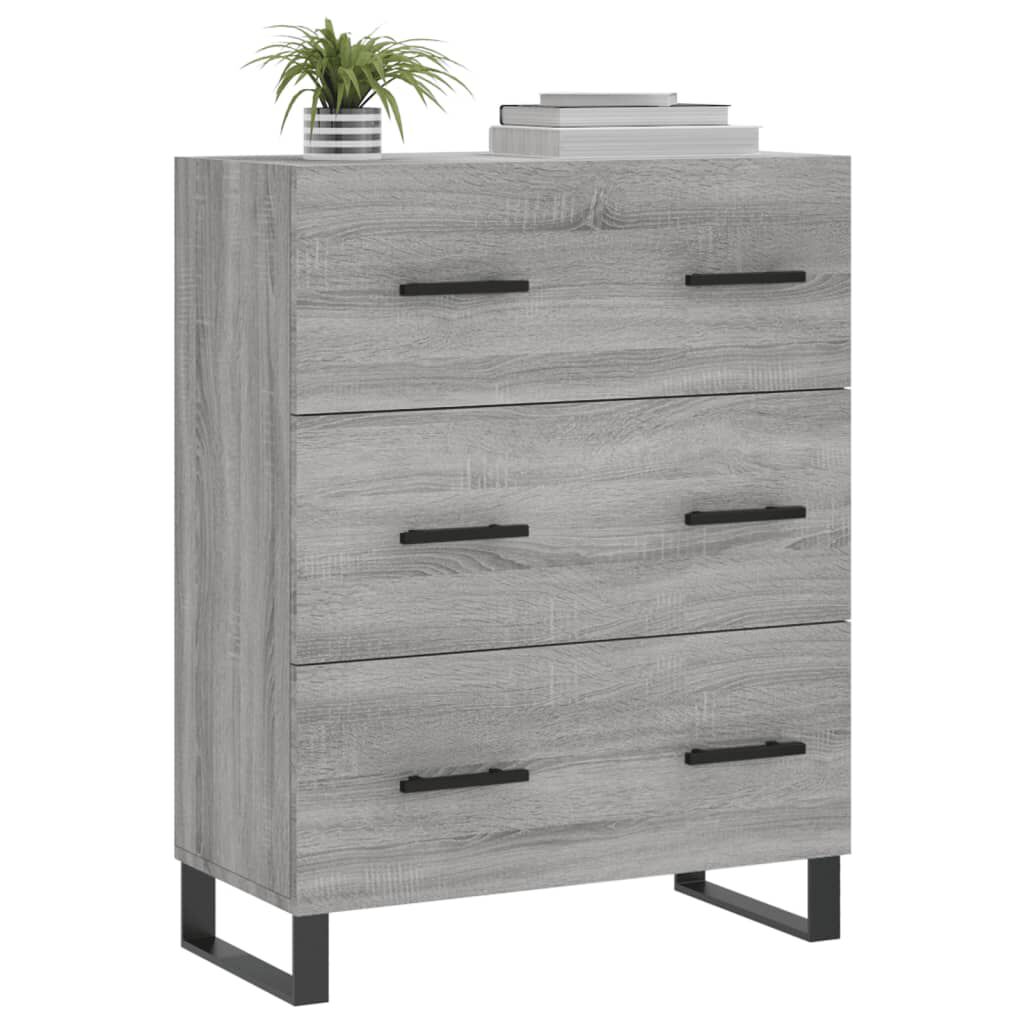 vidaXL Ντουλάπι Γκρι Sonoma 69,5 x 34 x 90 εκ. από Επεξεργασμένο Ξύλο