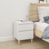 vidaXL Κομοδίνα 2 τεμ. Λευκά 40 x 35 x 50 εκ.