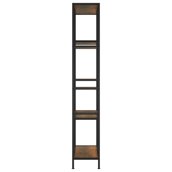 vidaXL Βιβλιοθήκη 80 x 30 x 180 εκ. από Ατσάλι και Επεξεργασμένο Ξύλο