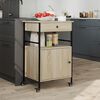 vidaXL Τρόλεϊ Κουζίνας Sonoma Δρυς 56x43x89,5 εκ. Επεξεργασμένο Ξύλο