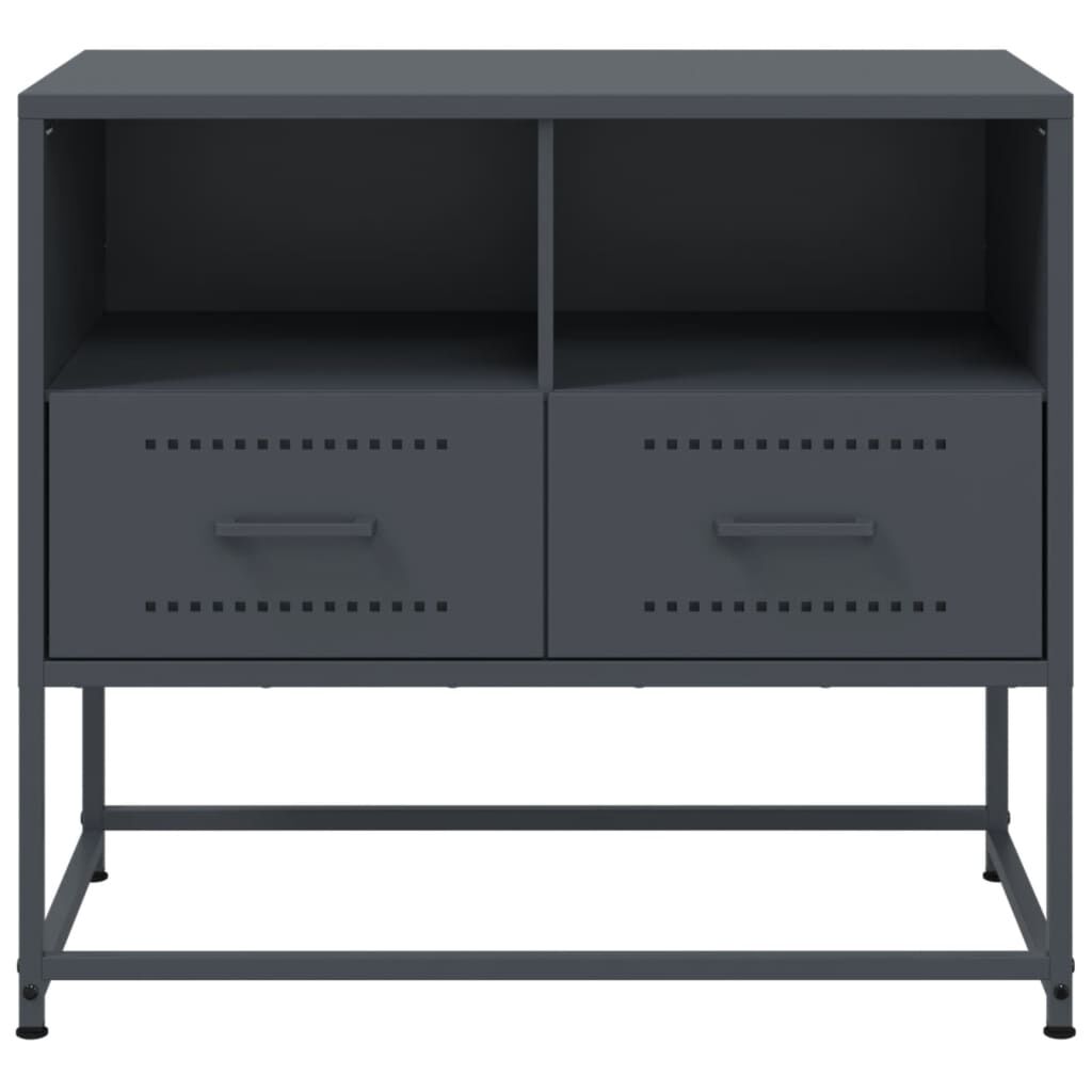 vidaXL Έπιπλο Τηλεόρασης Ανθρακί 68x39x60,5 εκ. από Χάλυβα