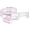 vidaXL Σκελετός Κρεβατιού Taupe 160 x 200 cm Στερεά ξυλεία πεύκου