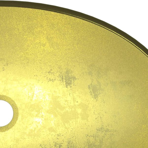 vidaXL Νιπτήρας 54,5 x 35 x 15,5 εκ. Χρώμα Χρυσού από Ψημένο Γυαλί