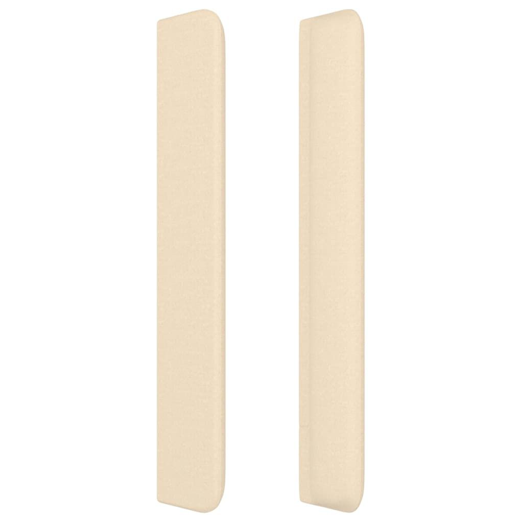 vidaXL Κεφαλάρι με Πτερύγια Κρεμ 203x16x118/128 εκ. Υφασμάτινο