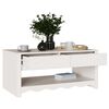 vidaXL Τραπεζάκι σαλονιού με συρτάρι Drammen Λευκό 99 x 55 x 45 εκ.