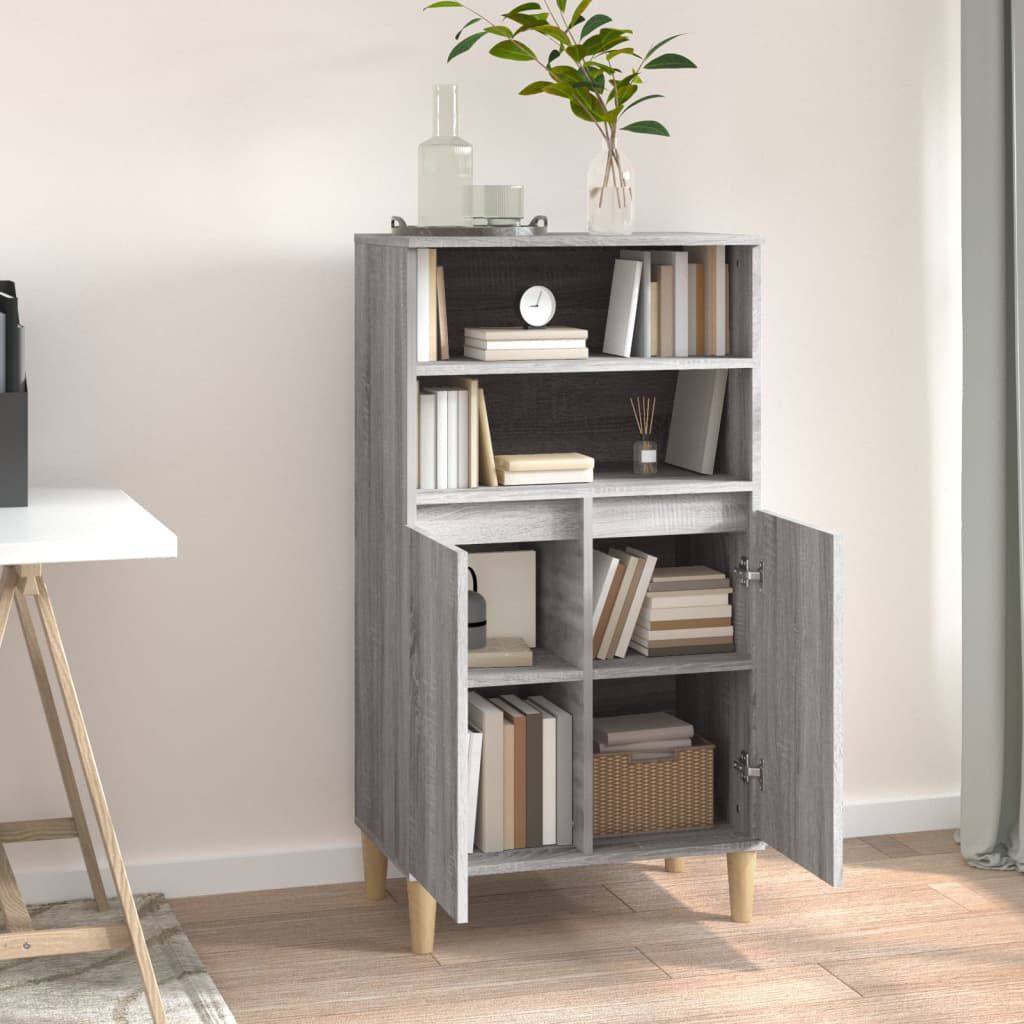 vidaXL Ντουλάπι Γκρι Sonoma 60 x 36 x 110 εκ. από Επεξεργασμένο Ξύλο