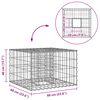 vidaXL &Alpha;&nu;&alpha;&sigma;&eta;&kappa;&omega;&mu;έ&nu;&omicron; &kappa;&rho;&epsilon;&beta;ά&tau;&iota; gabion &Alpha;&sigma;&eta;&mu;ί 60 x 60 x 40 cm