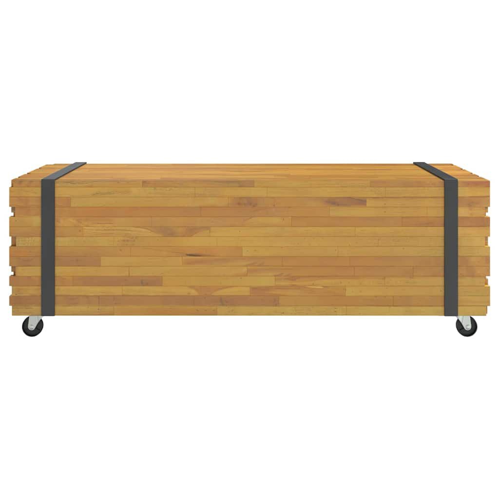 vidaXL Τραπεζάκι Σαλονιού 110x45x35 εκ. από Μασίφ Ξύλο Teak