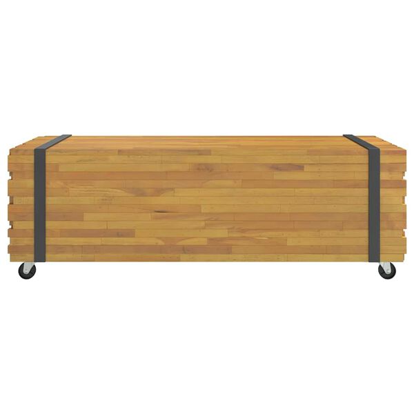 vidaXL Τραπεζάκι Σαλονιού 110x45x35 εκ. από Μασίφ Ξύλο Teak