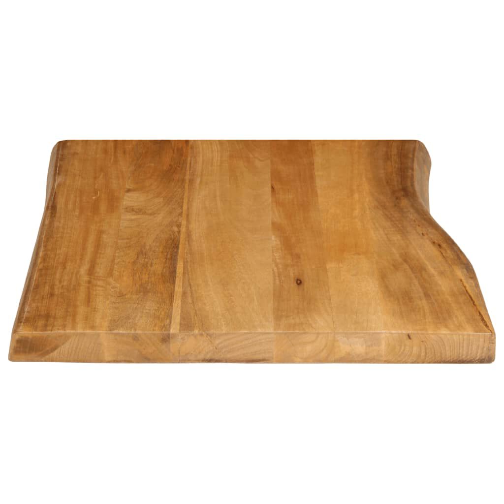 vidaXL Επιφάνεια Τραπεζιού 70x60x3,8 εκ. Live Edge Μασίφ Ξύλο Μάνγκο