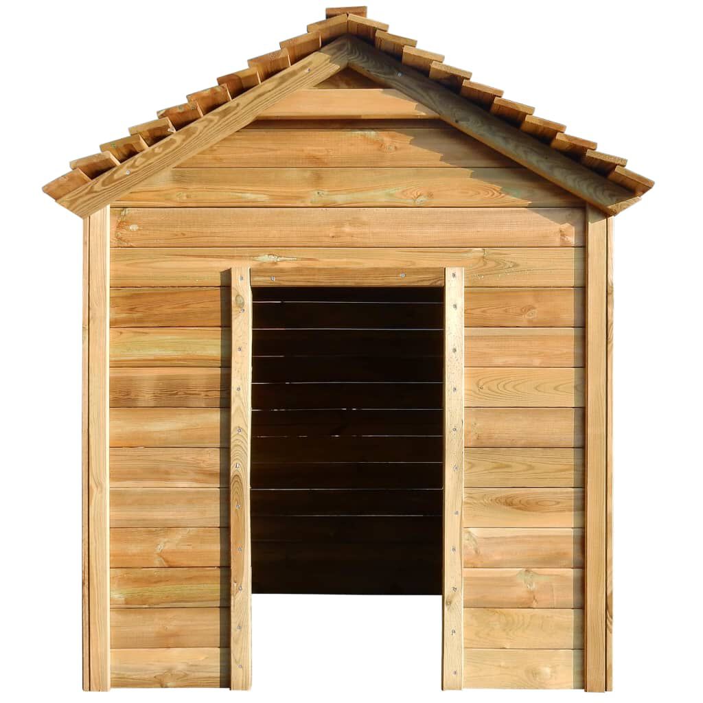 vidaXL Σπιτάκι Εξωτερικού Χώρου 120 x 120 x 146 εκ. από Ξύλο Πεύκου