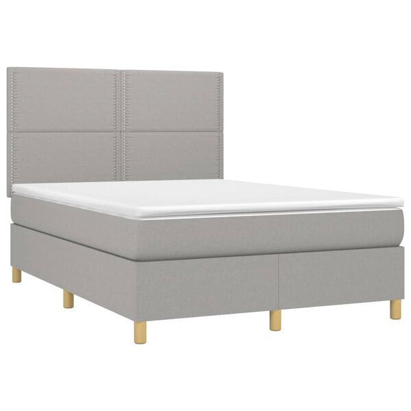 vidaXL &Kappa;&rho;&epsilon;&beta;ά&tau;&iota; Boxspring &mu;&epsilon; &Sigma;&tau;&rho;ώ&mu;&alpha; &Alpha;&nu;&omicron;&iota;&chi;&tau;ό &Gamma;&kappa;&rho;&iota; 140x200 &epsilon;&kappa;. &Upsilon;&phi;&alpha;&sigma;&mu;ά&tau;&iota;&nu;&omicron;