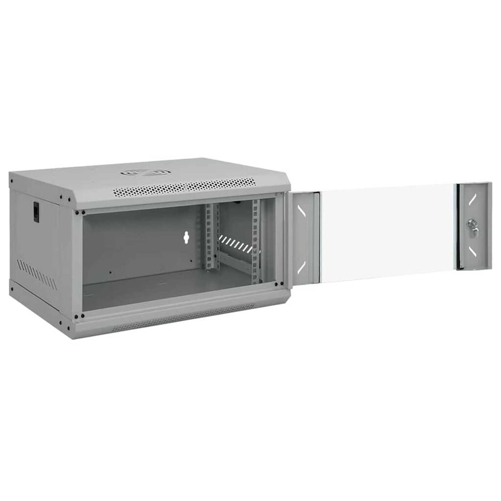 vidaXL Ντουλάπα δικτύου με αποθήκευση Γκρι 53 x 45 x 30 εκ Ατσάλι