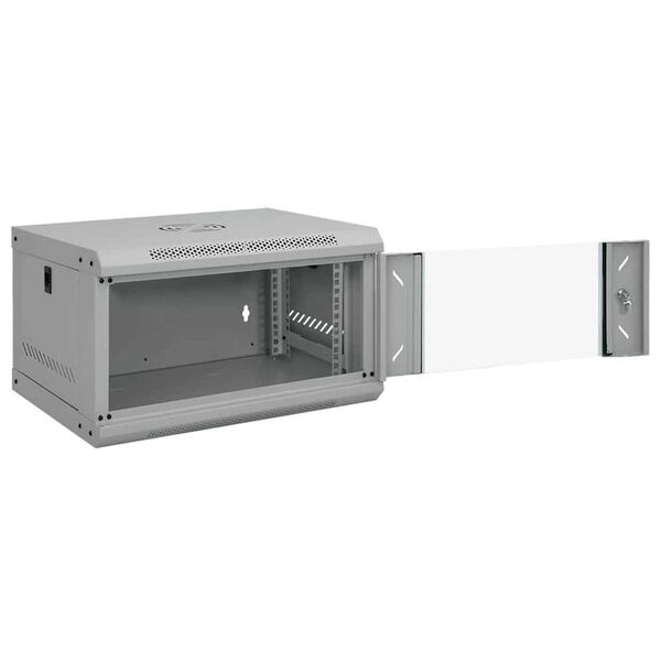 vidaXL Ντουλάπα δικτύου με αποθήκευση Γκρι 53 x 45 x 30 εκ Ατσάλι