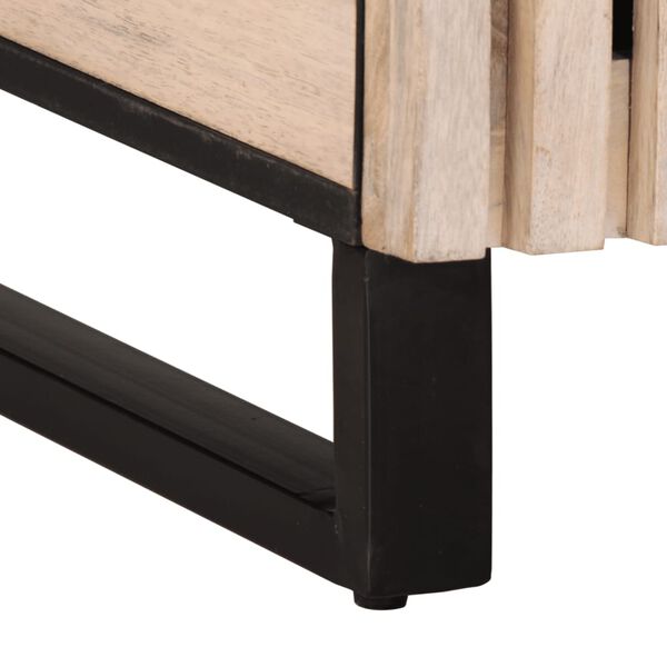 vidaXL Ντουλάπι 40x34x75 εκ. από Μασίφ Ξύλο Μάνγκο