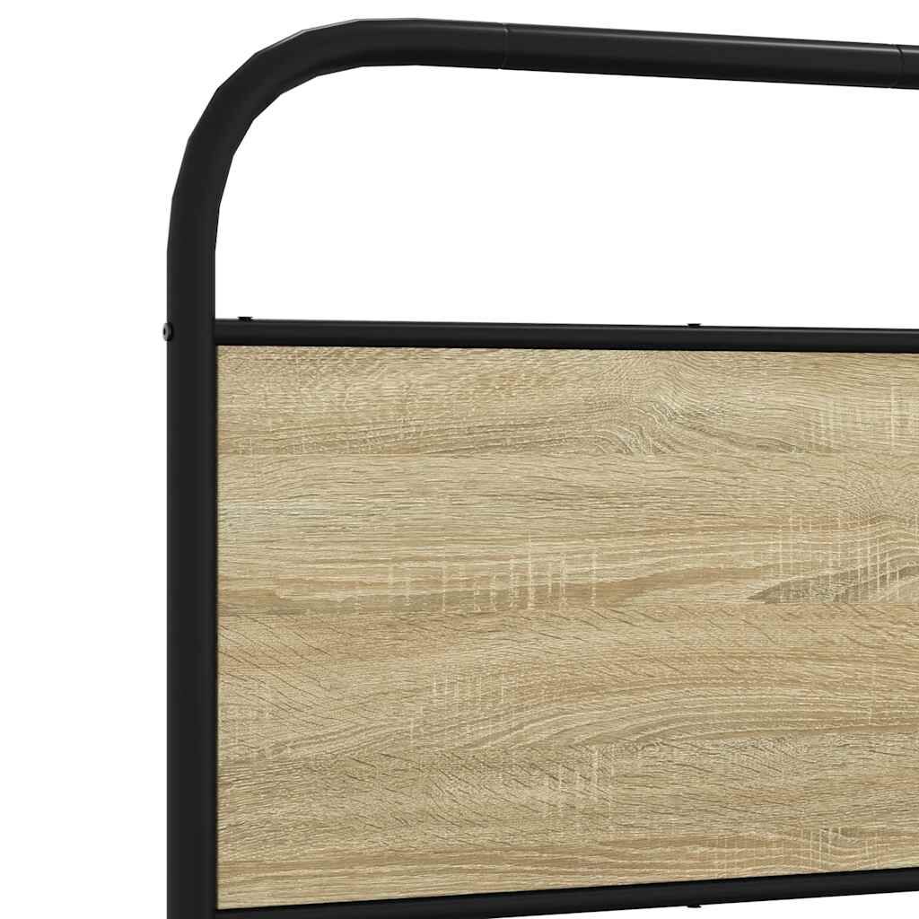 vidaXL Πλαίσιο Κρεβατιού Χωρ. Στρώμα Sonoma Δρυς 80x200εκ Επεξ. Ξύλο