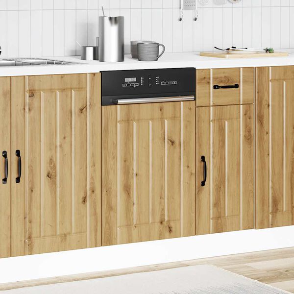vidaXL Πίνακας πλυντηρίου πιάτων "Lucca" Artisan Oak Engineered Wood