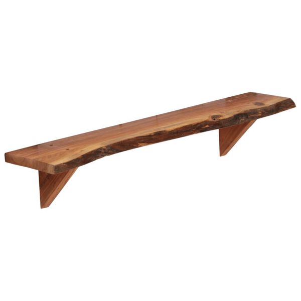 vidaXL Ράφια Τοίχου 2 τεμ. 90 x 20 x 18 εκ. από Μασίφ Ξύλο Ακακίας