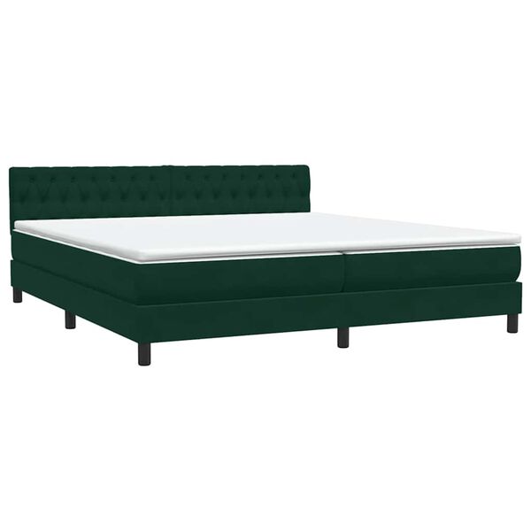 vidaXL &Kappa;&rho;&epsilon;&beta;ά&tau;&iota; Boxspring &mu;&epsilon; &Sigma;&tau;&rho;ώ&mu;&alpha; &Sigma;&kappa;&omicron;ύ&rho;&omicron; &Pi;&rho;ά&sigma;&iota;&nu;&omicron; 200x210&epsilon;&kappa;. &Beta;&epsilon;&lambda;&omicron;ύ&delta;&iota;&nu;&omicron;