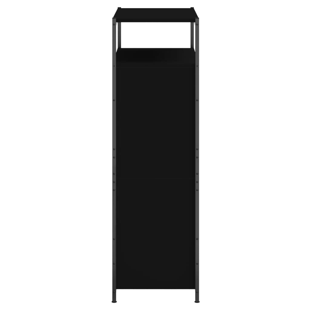 vidaXL Παπουτσοθήκη Μαύρη 75x34x112 εκ. από Επεξεργασμένο Ξύλο