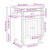 vidaXL Καροτσάκι κουζίνας "BODO" Λευκό 72x45x80 cm