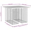 vidaXL Πάγκος Κήπου Συρματοκιβώτιο 100x102x72 εκ. Μασίφ Ψευδοτσούγκα