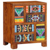 vidaXL Sideboard Πολύχρωμο 50x35x60 μασίφ ξύλο ακακίας