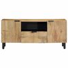 vidaXL Ντουλάπι τηλεόρασης καφέ 105x33x46 cm από μασίφ ξύλο Mango