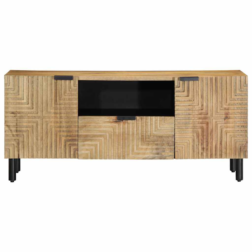vidaXL Ντουλάπι τηλεόρασης καφέ 105x33x46 cm από μασίφ ξύλο Mango