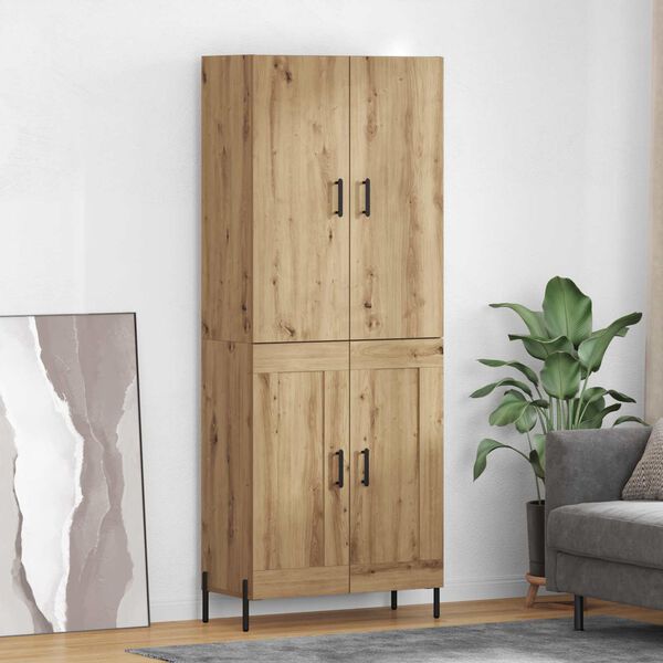 vidaXL Highboard Artisan Oak 69,5 x 34 x 180 &epsilon;&kappa;. &Epsilon;&pi;&epsilon;&xi;&epsilon;&rho;&gamma;&alpha;&sigma;&mu;έ&nu;&omicron; &xi;ύ&lambda;&omicron;