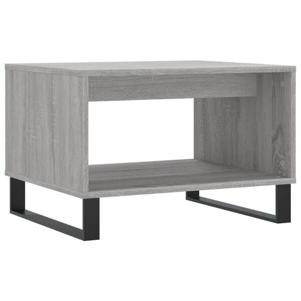 vidaXL Τραπεζάκι Σαλονιού Γκρι Sonoma 60x50x40 εκ. από Επεξεργ. Ξύλο
