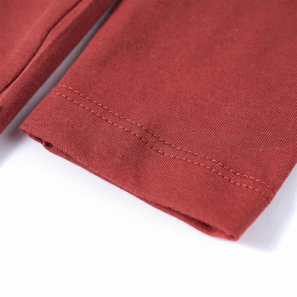 Μπλουζάκι Παιδικό Μακρυμάνικο Burnt Red Χρώμα 92