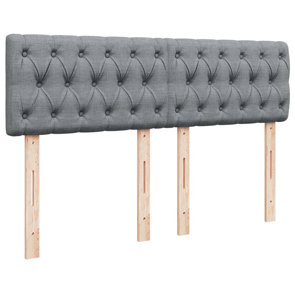 vidaXL Κρεβάτι Boxspring με Στρώμα Αν. Πράσινο 160x200εκ Υφασμάτινο