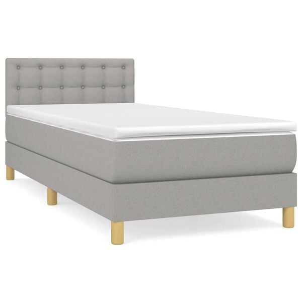vidaXL &Kappa;&rho;&epsilon;&beta;ά&tau;&iota; Boxspring &mu;&epsilon; &Sigma;&tau;&rho;ώ&mu;&alpha; &Alpha;&nu;&omicron;&iota;&chi;&tau;ό &Gamma;&kappa;&rho;&iota; 80x200 &epsilon;&kappa;. &Upsilon;&phi;&alpha;&sigma;&mu;ά&tau;&iota;&nu;&omicron;