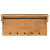 vidaXL Επίτοιχη κρεμάστρα παλτών SANDNES 87x30x42 εκ. Πεύκο μασίφ ξύλο