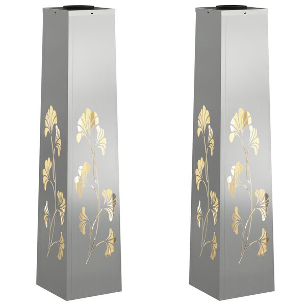 vidaXL &Eta;&lambda;&iota;&alpha;&kappa;ό LED &Phi;&omega;&sigmaf; &Delta;&rho;ό&mu;&omicron;&upsilon; 2 pcs &Sigma;&kappa; rusty &Gamma;&alpha;&lambda;&beta;&alpha;&nu;&iota;&sigma;&mu;έ&nu;&omicron;