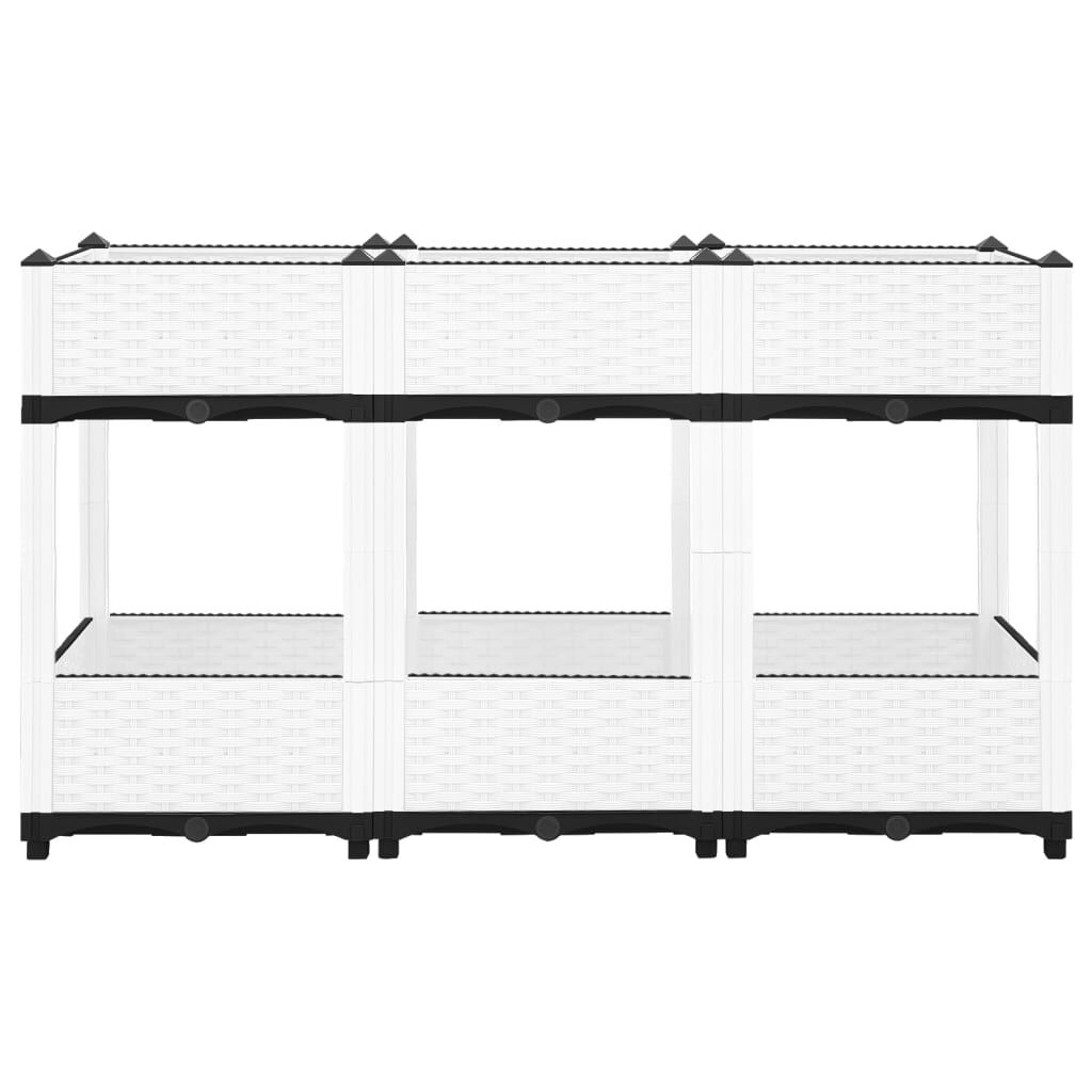 vidaXL Ζαρντινιέρα 120 x 40 x 71 εκ. από Πολυπροπυλένιο
