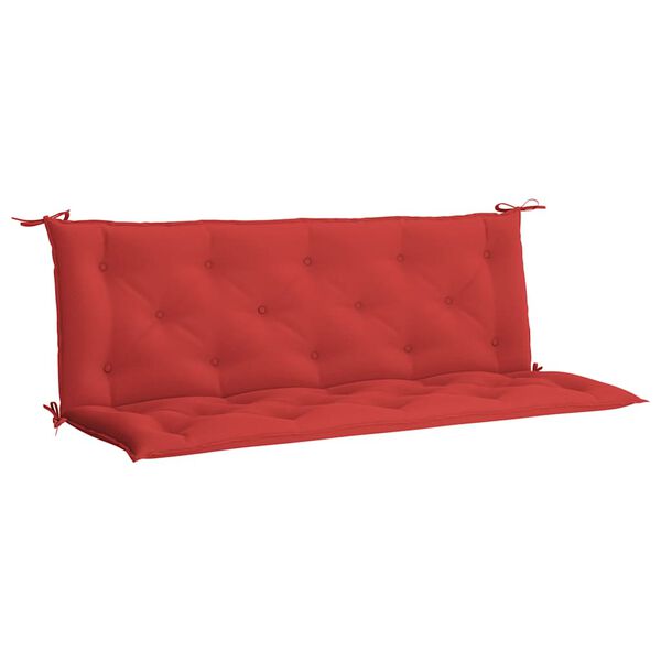 vidaXL Μαξιλάρι Πάγκου Κήπου Κόκκινο 150x(50+50)x7 εκ. Ύφασμα Oxford