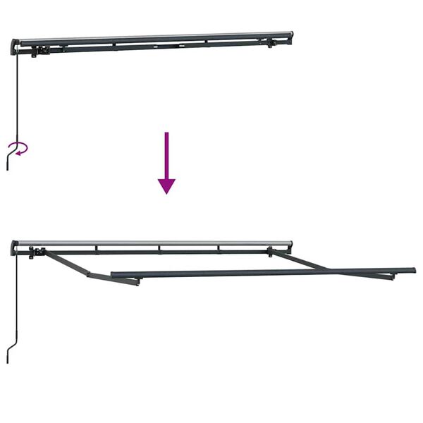 vidaXL Σκηνίτσα Αναδιπλούμενη Λευκό 350 x 200 cm