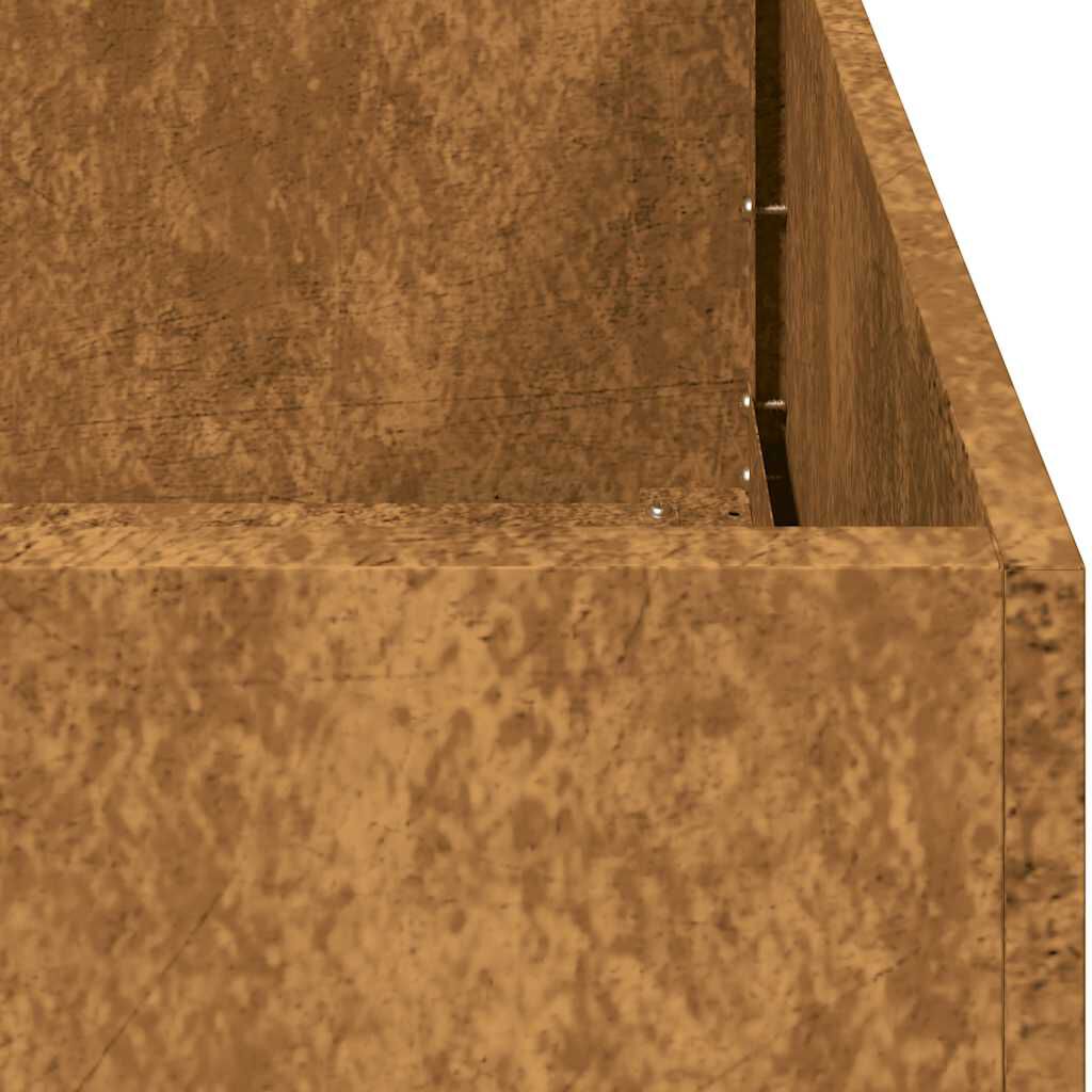 vidaXL Ζαρντινιέρα 100x100x30 εκ. Ατσάλι Σκληρυθέν στον Αέρα