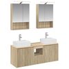 vidaXL &Sigma;&epsilon;&tau; &Nu;&tau;&omicron;&upsilon;&lambda;&alpha;&pi;&iota;ώ&nu; &Mu;&pi;ά&nu;&iota;&omicron;&upsilon; 5 pcs Sonoma &Delta;&rho;&upsilon;&sigmaf; &Epsilon;&pi;&epsilon;&xi;&epsilon;&rho;&gamma;&alpha;&sigma;&mu;έ&nu;&omicron; &Xi;ύ&lambda;&omicron;
