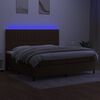vidaXL &Kappa;&rho;&epsilon;&beta;ά&tau;&iota; Boxspring &mu;&epsilon; &Sigma;&tau;&rho;ώ&mu;&alpha; & LED &Sigma;&kappa;.&Kappa;&alpha;&phi;έ 200x200&epsilon;&kappa;. &Upsilon;&phi;&alpha;&sigma;&mu;ά&tau;&iota;&nu;&omicron;