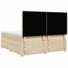 vidaXL &Kappa;&rho;&epsilon;&beta;ά&tau;&iota; Boxspring &mu;&epsilon; &Sigma;&tau;&rho;ώ&mu;&alpha; &Kappa;&rho;&epsilon;&mu; 180x200 &epsilon;&kappa;. &Upsilon;&phi;&alpha;&sigma;&mu;ά&tau;&iota;&nu;&omicron;