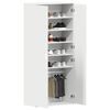 vidaXL Ντουλάπα Παπουτσιών Λευκό 80 x 39 x 180 εκ Επεξεργασμένο ξύλο